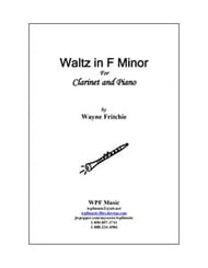 Waltz in F Minor Clarinet and Piano P.O.D. cover Thumbnail